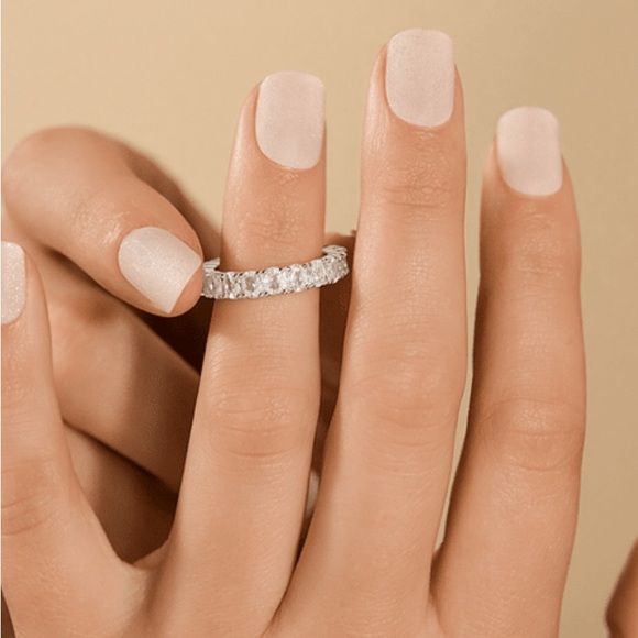 Sterling Forever Jewelry - STERLING FOREVER KYLIE CZ ETERNITY BAND RING